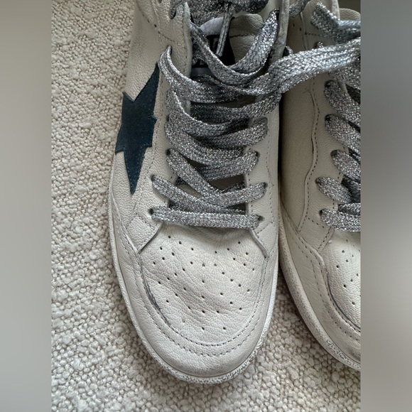 Golden Goose Ball Star Sneaker White, green, copper silver lace NIB Auth women - Picture 4 of 9